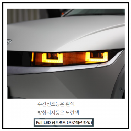 현대자동차 > 아이오닉5-NE1(Y21) > Full LED 헤드램프(프로젝션 타입)